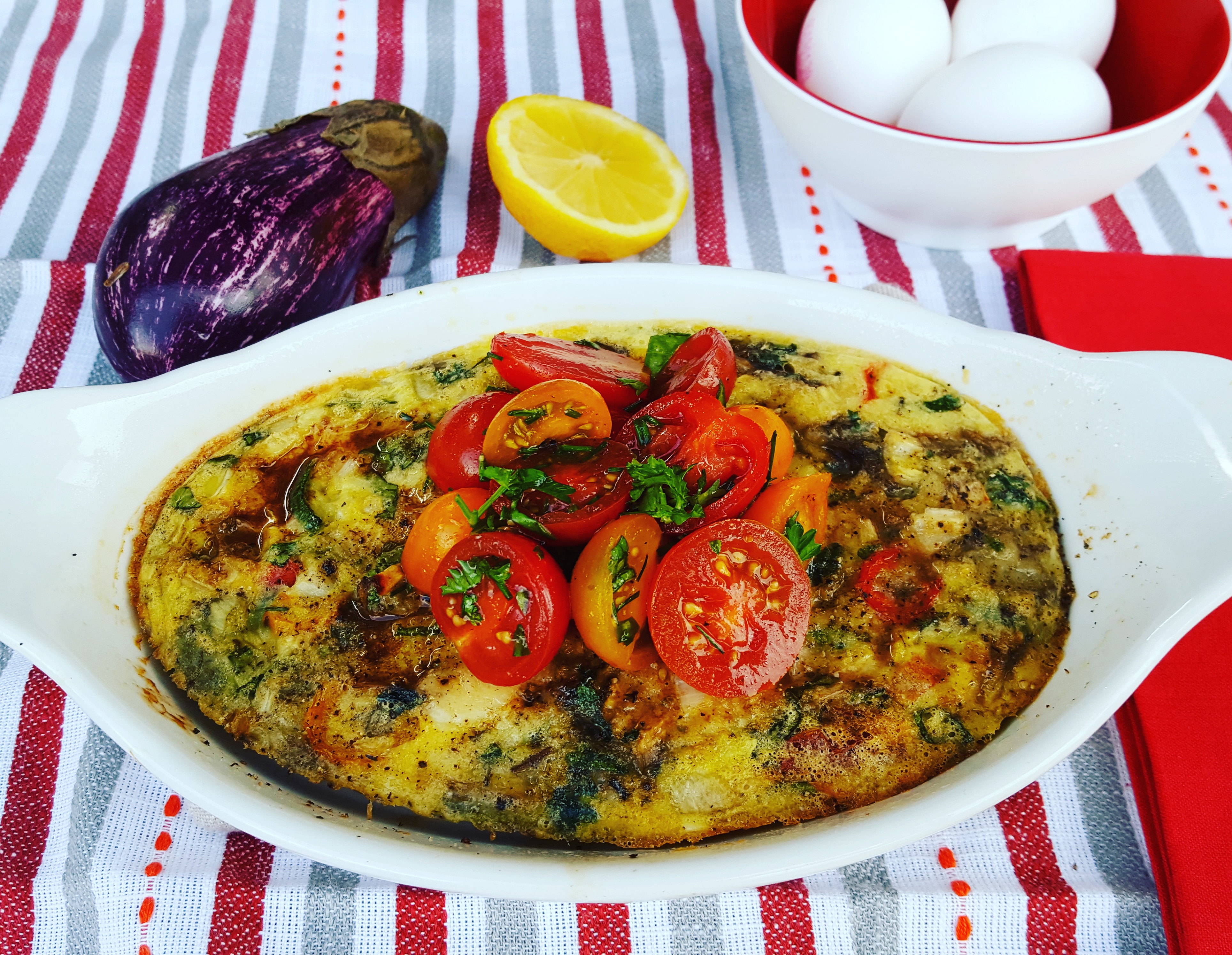 Frittata à la ratatouille - Les Saveurs de Marie